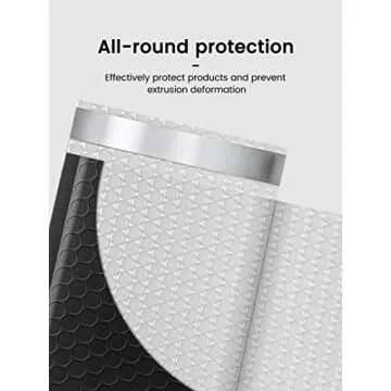 GSSUSA Black Bubble Mailers 4x8" Inches 50 Pack, Usable Size 4X7" Bubble Envelopes for Small Business, Padded Envelopes, Shipping Envelopes, Packaging Bags, Mailing Envelopes, Shipping Supplies