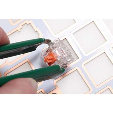 KPREPUBLIC Key Puller from PCB or Plate Keyboard Pull Switch Out Tool Stainless Steel for Switch gh60 xd60 xd64 xd84 tada68 rs96 zz96 87 104 (S Puller x1)