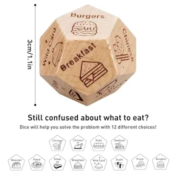 Kykake Food Decision Dice for Couples & Friends