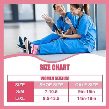 HLTPRO Stylish Compression Socks for Women 20-30mmHg