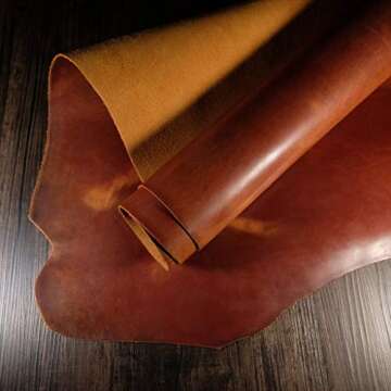 The Tannery Finished Full Grain Buffalo Genuine Leather Hides Crafts | Home Decor Leather Crafts Too...