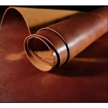 The Tannery Finished Full Grain Buffalo Genuine Leather Hides Crafts | Home Decor Leather Crafts Tooling Sewing Hobby Workshop Crafting Leather Hides Tan 12x12