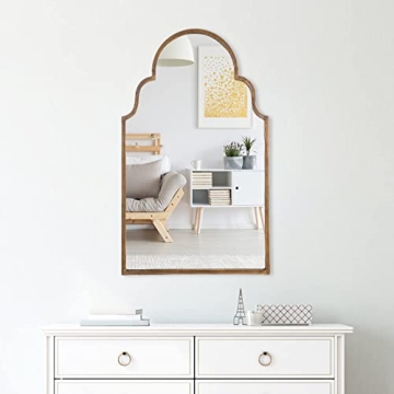 VVK Vintage Golden Wall Mirror for Home Décor