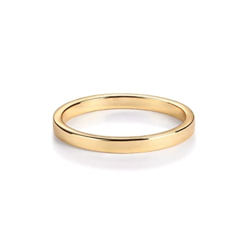 PAVOI 14K Gold Plated Stacking Ring for Women