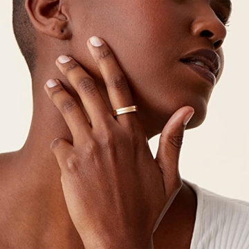 PAVOI 14K Gold Plated Stacking Ring for Women