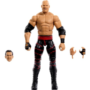 Mattel WWE Elite Collection Action Figure, SummerSlam Kane Collectible with Accessory & Referee Buil...