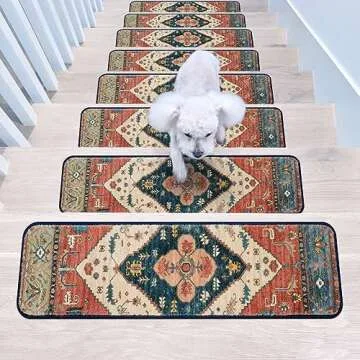 OJIA Non-Slip Stair Treads Set: Safety Mats for Home