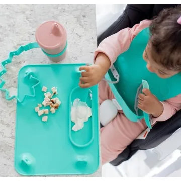 BUSY BABY Silicone Mat with Tethers and Travel Sleeve
