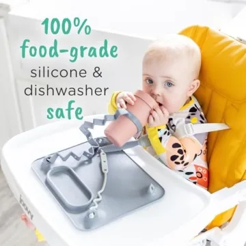 BUSY BABY Silicone Mat with Tethers and Travel Sleeve