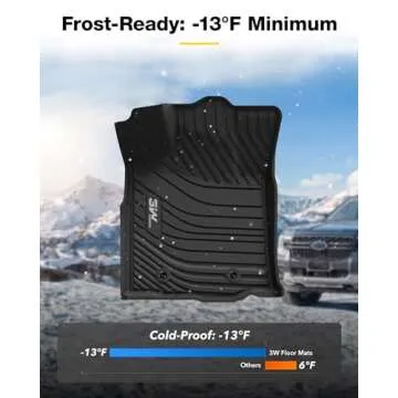 Custom Fit 3W Floor Mats for Toyota Tacoma 2016-2023