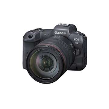 Canon EOS R5 Mirrorless Camera RF24-105mm F4 L is USM Lens Kit, Full-Frame Hybrid Camera, 8K Video, 45 Megapixel CMOS Sensor, DIGIC X Image Processor, Up to 12 FPS, RF Mount, Black