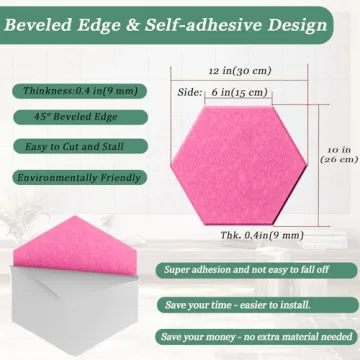 Hexagonal Acoustic Panels - High-Density Sound Absorbing Panels