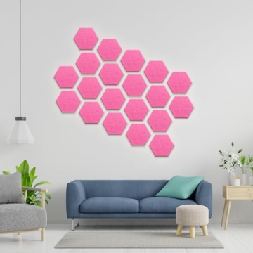 Hexagonal Acoustic Panels - High-Density Sound Absorbing Panels