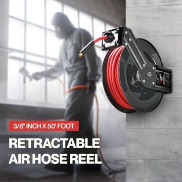 Durable ReelWorks Air Hose Reel for DIY and Commercial Use