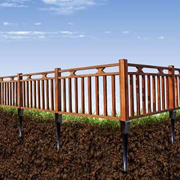 ARIFARO Heavy Duty Fence Post Anchor Ground Spike Black