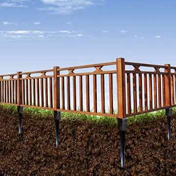 ARIFARO Heavy Duty Fence Post Anchor Ground Spike Black