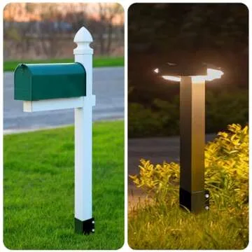 ARIFARO Heavy Duty Fence Post Anchor Ground Spike Black