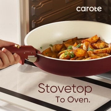 CAROTE 20-Piece Nonstick Cookware Set for Every Kitchen