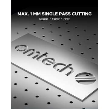 OMTech 50W Fiber Laser Engraver for Precision Metal Marking