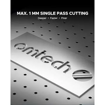 OMTech 50W Fiber Laser Engraver for Precision Metal Marking