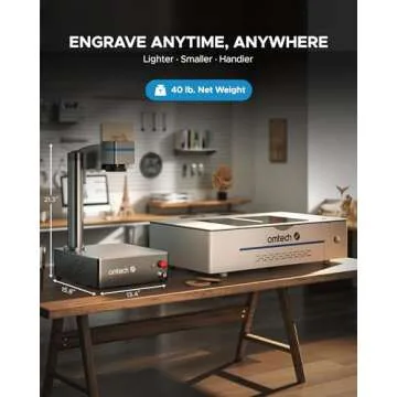 OMTech 50W Fiber Laser Engraver for Precision Metal Marking