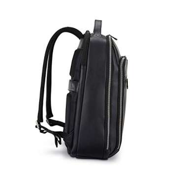 Samsonite Classic Leather Backpack, Black, One Size