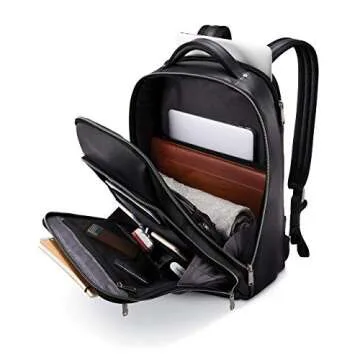 Stylish Samsonite Classic Leather Backpack for Travel