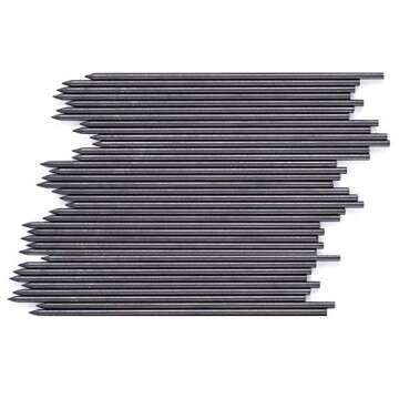 June Gold 108 Pieces, 2.0 mm HB #2 Lead Refills, 90 mm Length, Extra Bold Thickness, Break Resistant Lead/Graphite