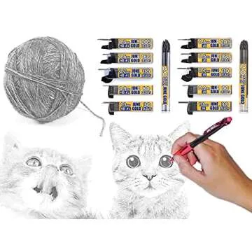 June Gold 108 Pieces, 2.0 mm HB #2 Lead Refills, 90 mm Length, Extra Bold Thickness, Break Resistant Lead/Graphite