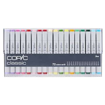 Copic Classic Marker Set, 72-Colors, Set B