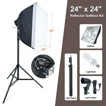 Photography Light Kit with Backdrops for Professionals