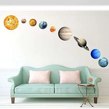 Glow in The Dark Planet Wall Stickers for Kids' Rooms
