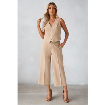 Luvamia Stylish Two Piece Set for Work & Casual Wear