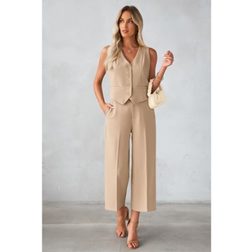 Luvamia Stylish Two Piece Set for Work & Casual Wear