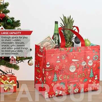 PARSUP 8PCS Christmas Gift Bags for Festive Gifting