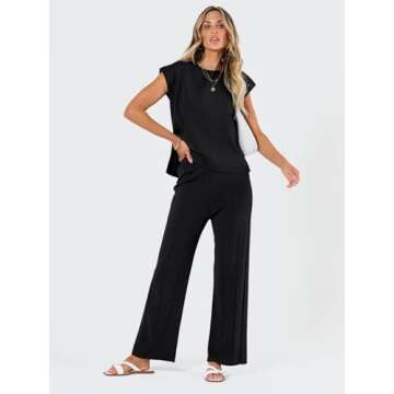 LILLUSORY 2 Piece Sets for Women Summer Vacation Lounge Outfits