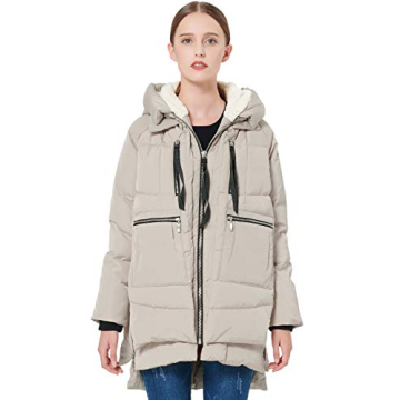 Orolay Women's Cozy Down Jacket in Beige - XX-Small