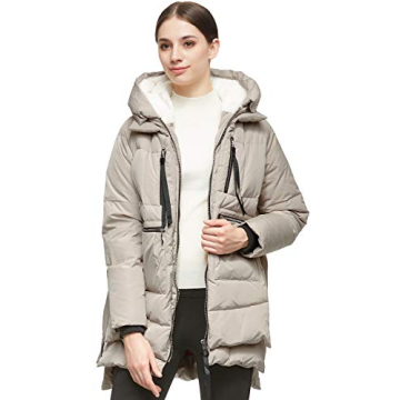 Orolay Women's Cozy Down Jacket in Beige - XX-Small