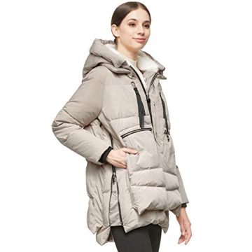 Orolay Women's Cozy Down Jacket in Beige - XX-Small