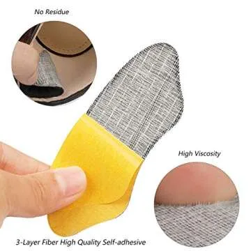 Makryn Premium Heel Pads for All Shoe Types and Comfort