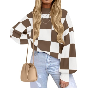 ZESICA Women's Fall Fashion Turtleneck Sweater - Cozy Comfort Meets Chic Style