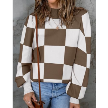 ZESICA Women's Fall Turtleneck Sweater - Cozy & Stylish