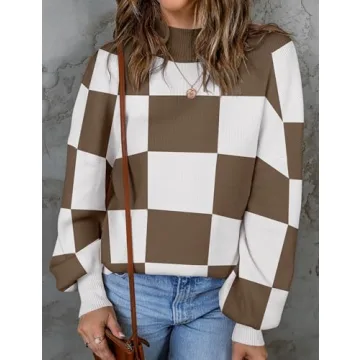 ZESICA Women's Fall Turtleneck Sweater - Cozy & Stylish