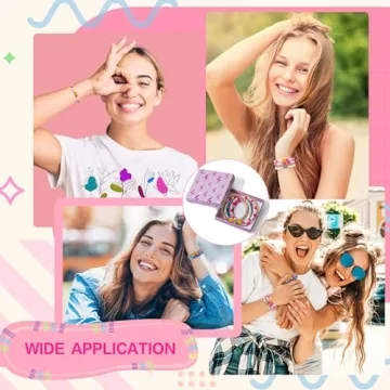 Colorful Y1tvei 7Pcs Heishi Surfer Bracelets Set