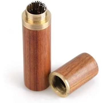 25Pieces Hand Sewing Big Eye Needles Sharp Needle，with Solid Wood Needle Case for