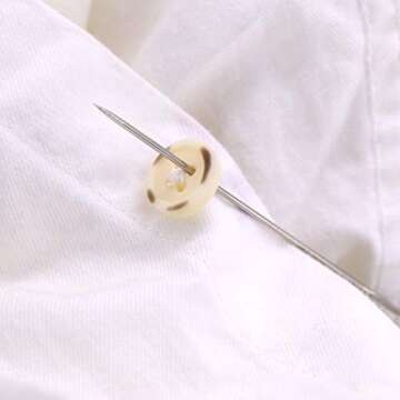 25Pieces Hand Sewing Big Eye Needles Sharp Needle，with Solid Wood Needle Case for