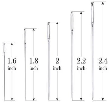Large Eye Sewing Needles Set - 25 Needles for Easy Threading