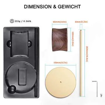 Stylish QinCoon Headphone Stand for All Headphone Sizes - Gold