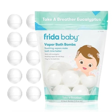 Frida Baby Vapor Bath Bombs for Kids - 10 Count