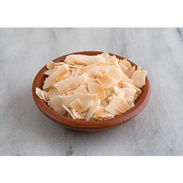 Terrasoul Superfoods Organic Toasted Coconut Chips, 12 Oz - Unsweetened | Unsalted | Perfectly Toasted Flakes